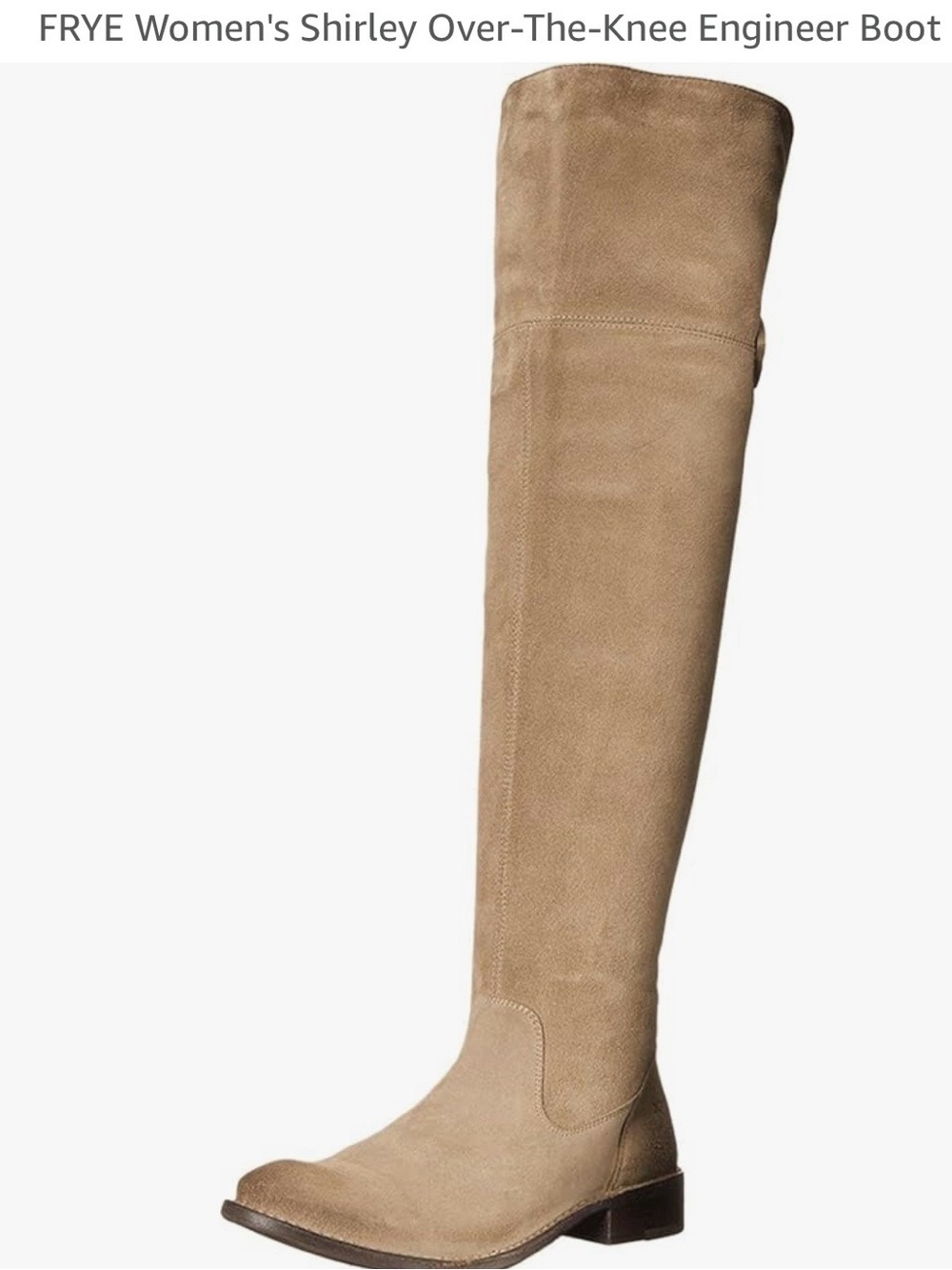 Frye Over-the-Knee Suede Boot in Taupe